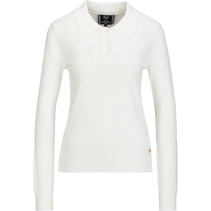 19V69 ITALIA Sveter Adribel šedobiela 66868444