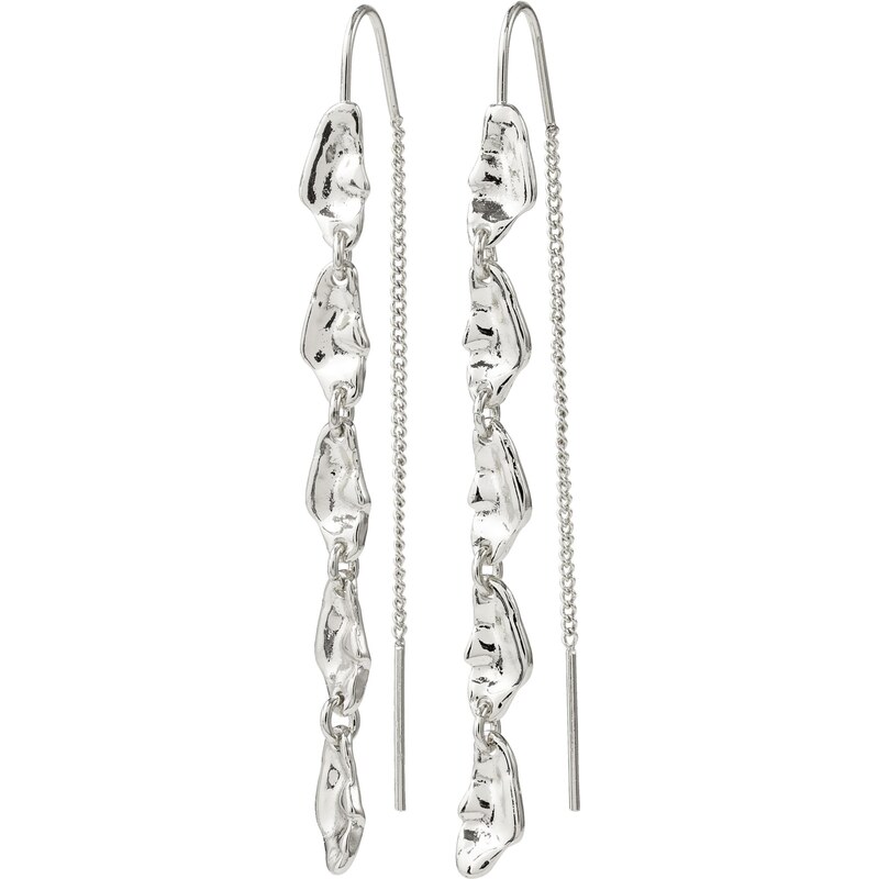 Pilgrim Náušnice Eliyah strieborná 66868483