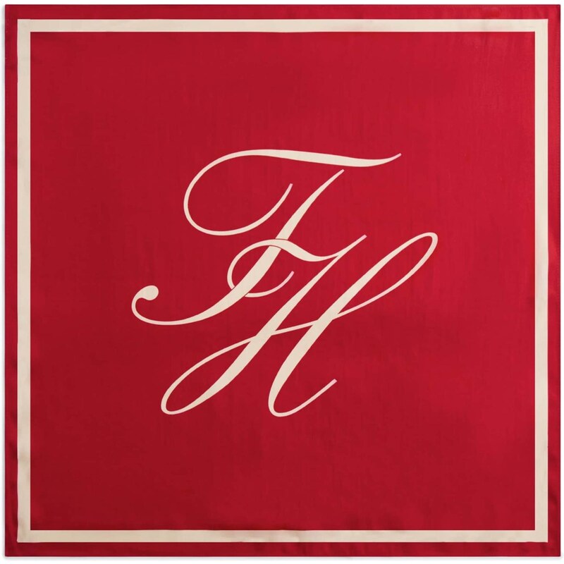 TOMMY HILFIGER Šatka krémová / červená 66868531