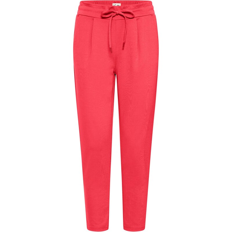 ICHI Plisované nohavice IHKATE malinová 66868652