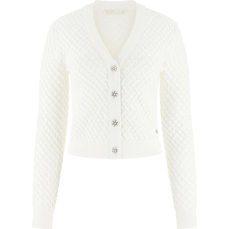 GUESS Kardigán LYLAH krémová 66868649