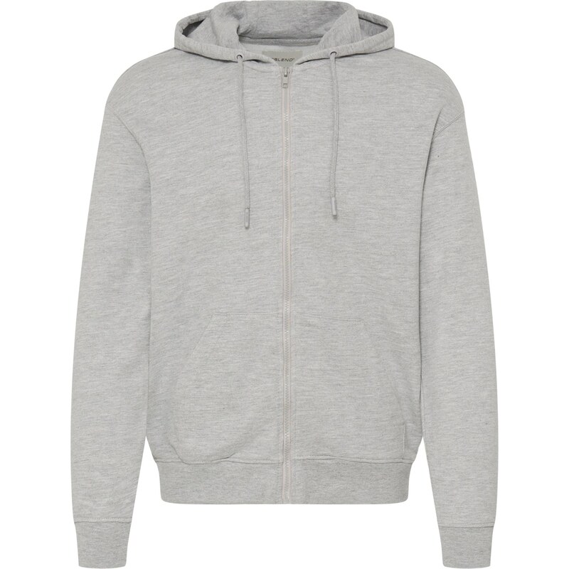 BLEND Tepláková bunda BHBrody sivá melírovaná 66868662