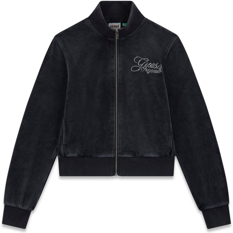 GUESS Originals Tepláková bunda čierna 66868632