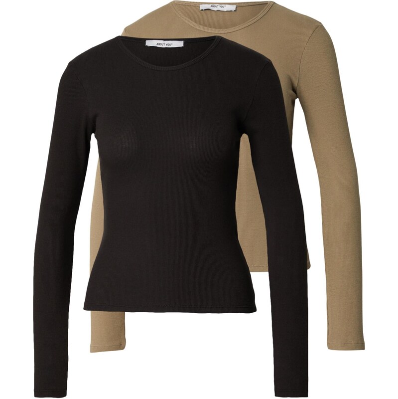 ABOUT YOU Tričko Insa olivová / čierna 66868723