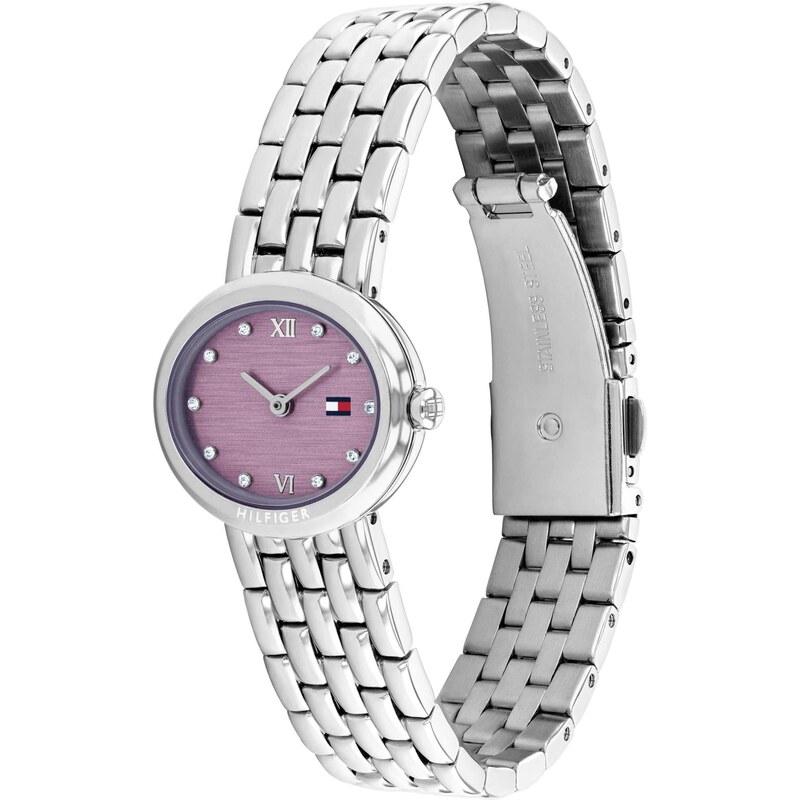 TOMMY HILFIGER Analógové hodinky MOIRA eozín / strieborná 66868685
