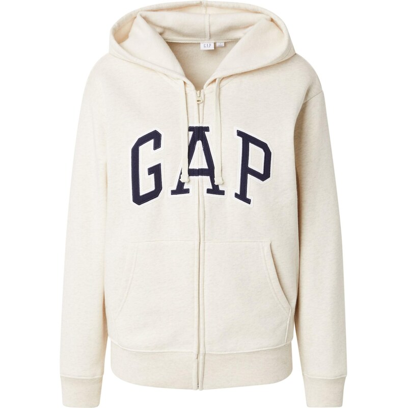 GAP Tepláková bunda HERITAGE béžová / námornícka modrá / biela 66869701