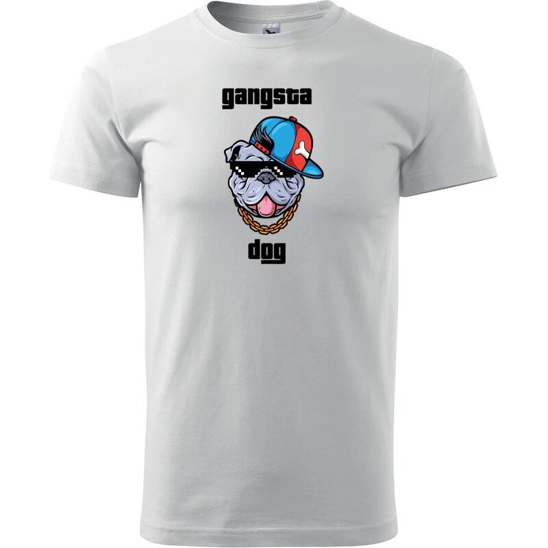 Sablio Tričko s potlačou Gangsta dog 65109398