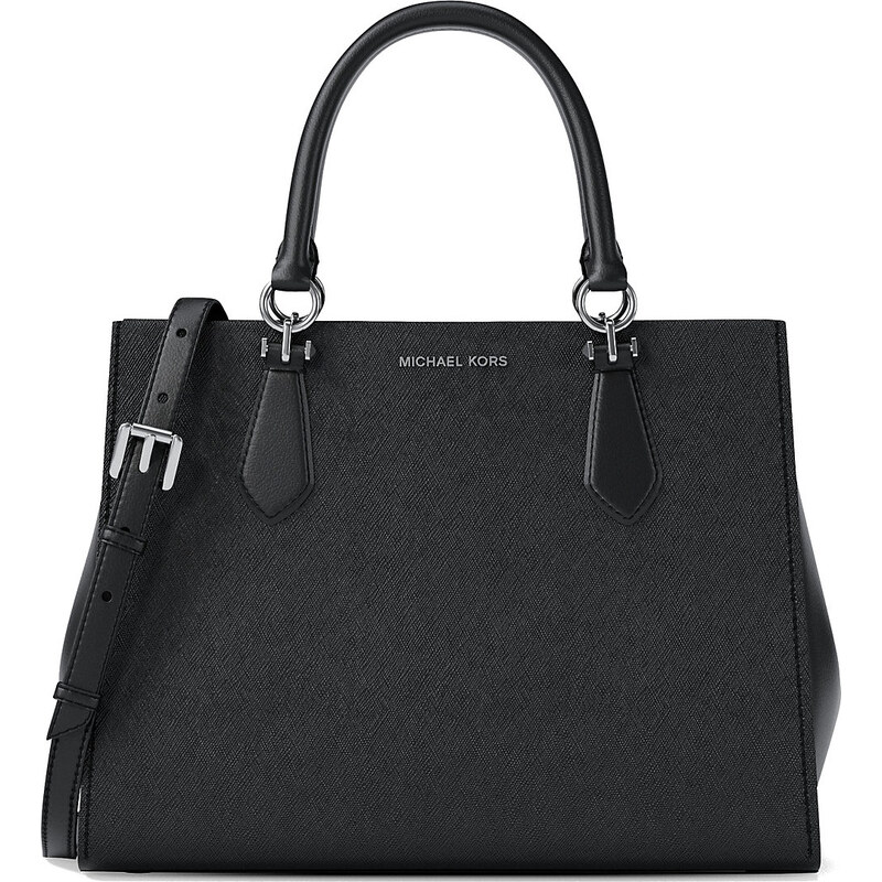 Michael Kors Marilyn Medium Saffiano Leather Satchel Black 66874899