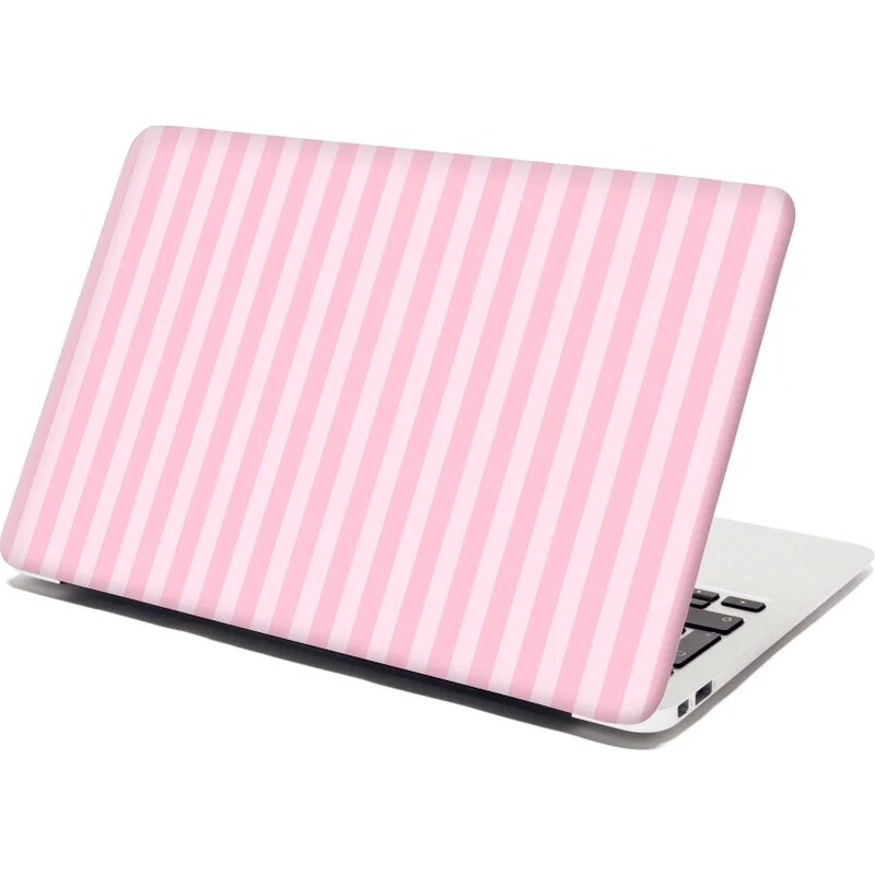 Sablio Samolepka na notebook Ružové pruhy 65099961