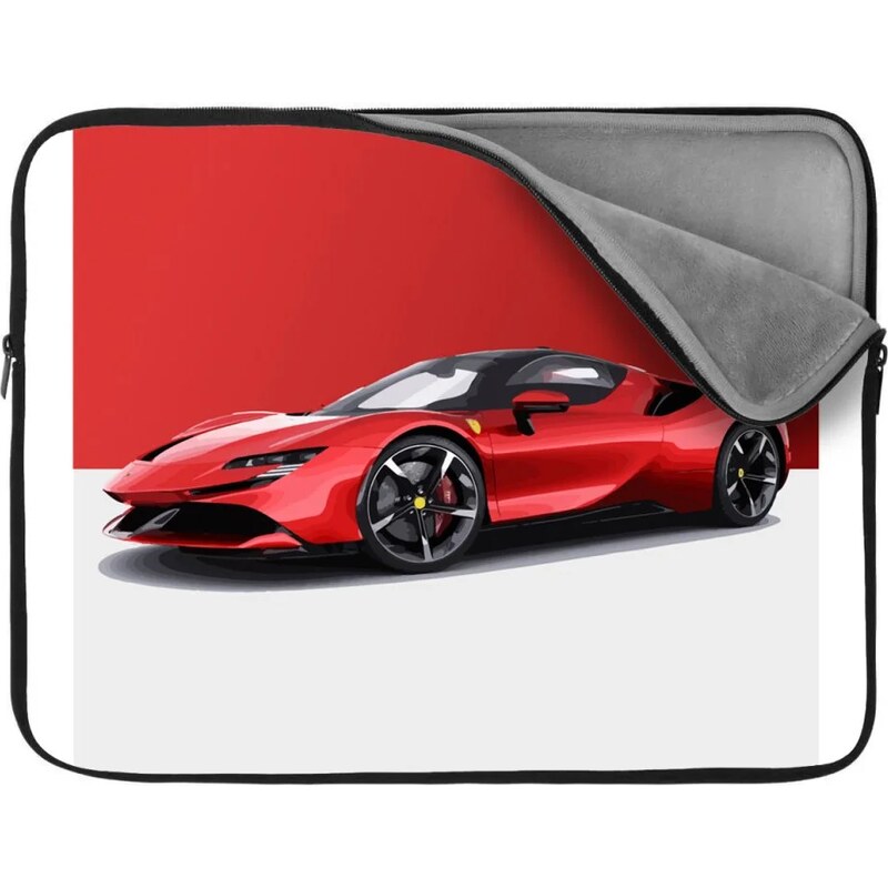 Sablio Obal na notebook Ferrari na červeno-bielej 65424500