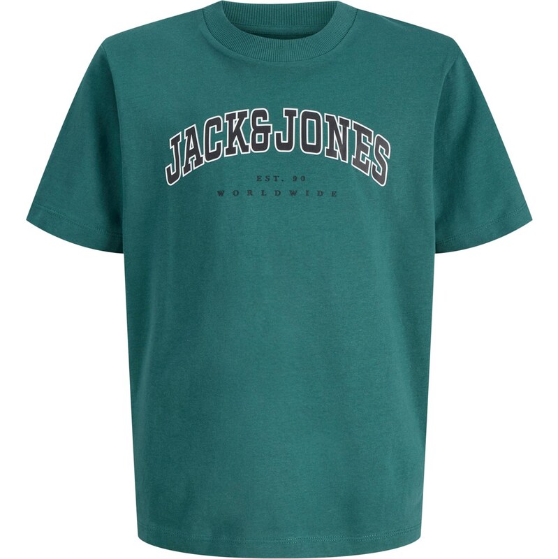 Jack & Jones Junior Tričko JJECALEB smaragdová / čierna / biela 66875510