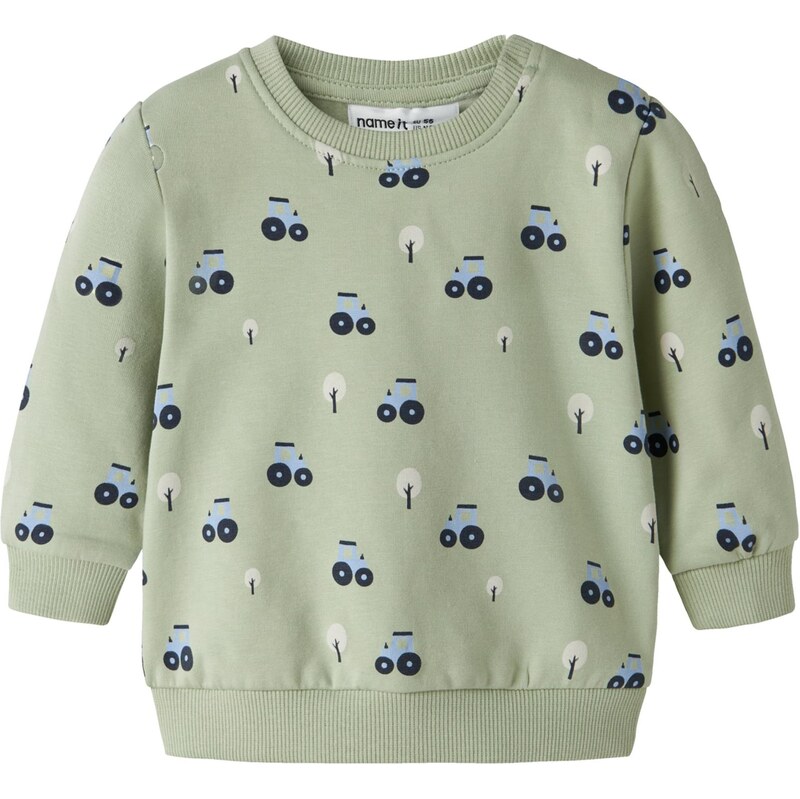 NAME IT Mikina NBMVIMMER modrá / pastelovo zelená / čierna 66875526