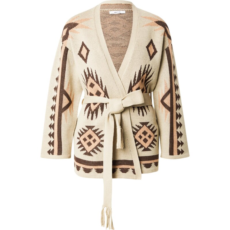 ABOUT YOU Kardigán Esma farba ťavej srsti / svetlobéžová / tmavohnedá 66875561