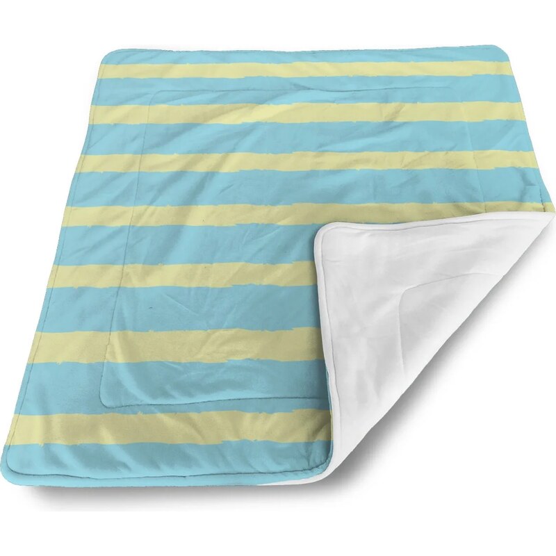 Sablio Deka pre bábätko Modro-žlté pruhy 60375202