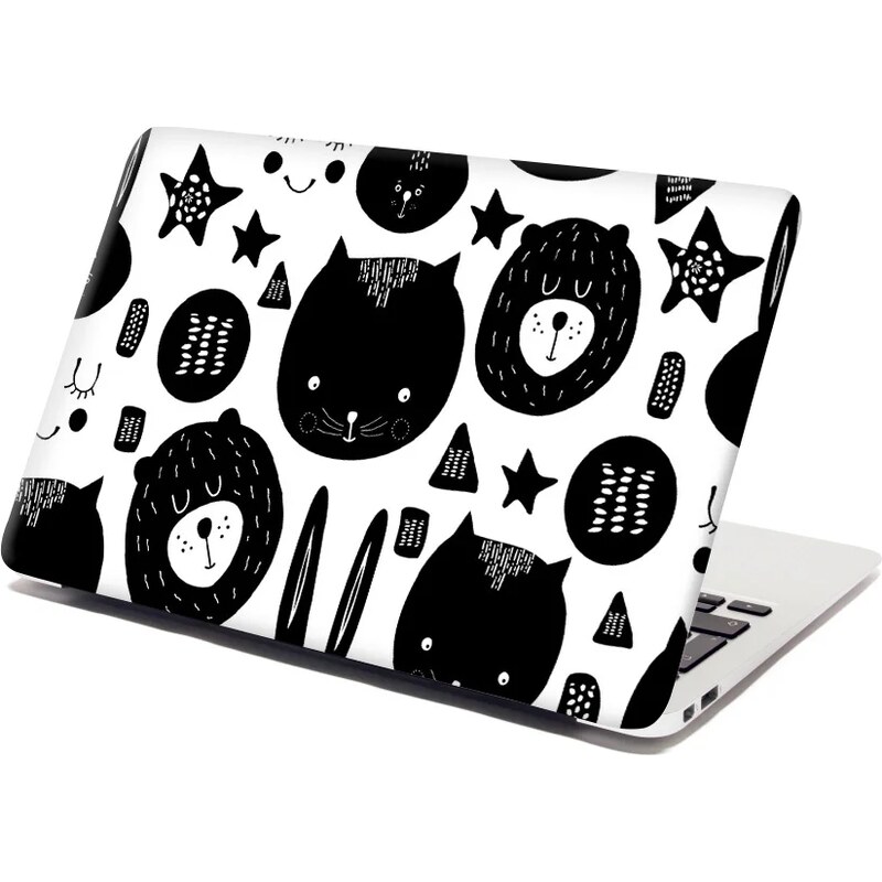 Sablio Samolepka na notebook Mačička a medveď 65100887