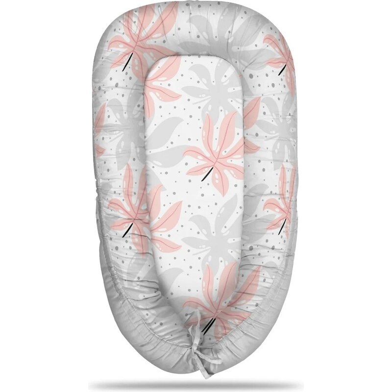 Sablio Hniezdočko pre bábätko Biele a ružové listy 65114244