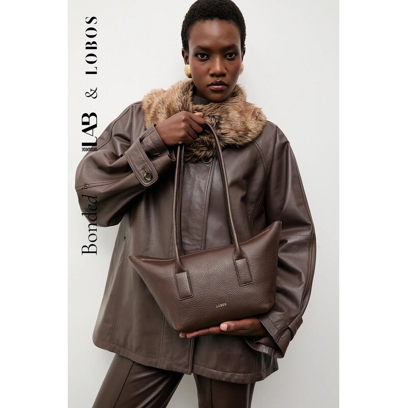 LOBOS Kožená kabelka Answear.LAB 66878869