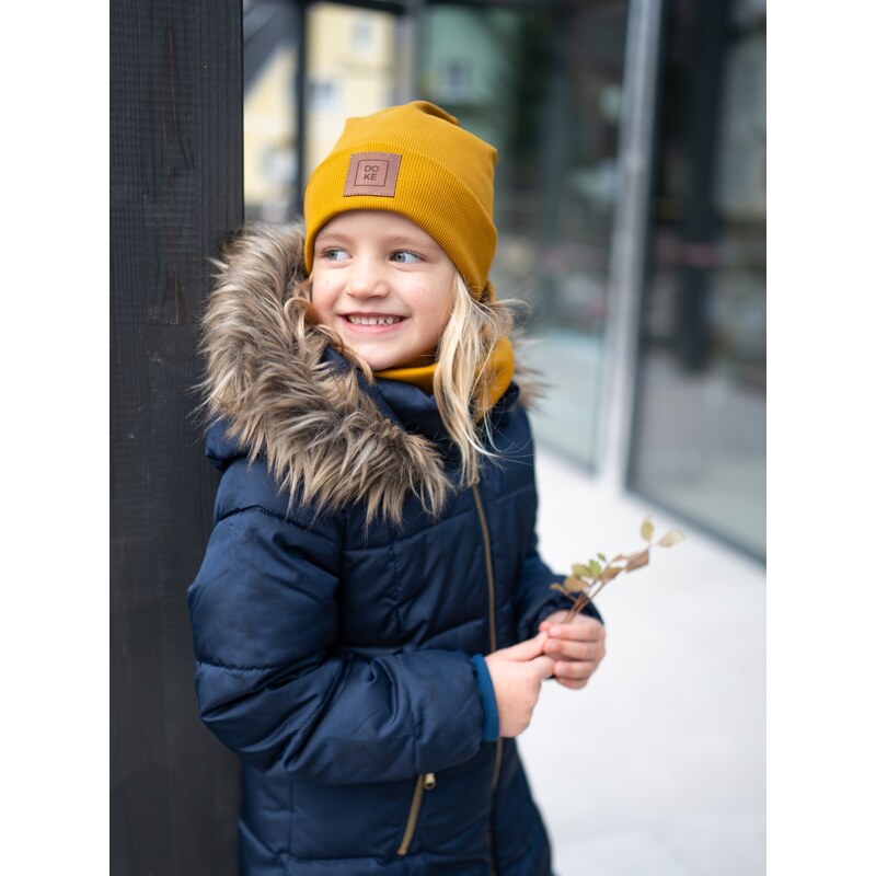 DOKE Detská čiapka organic ED Brown 65260466