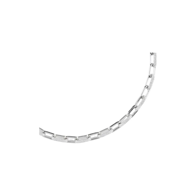 Guess Strieborný náhrdelník so zirkónmi Nuances JSBN04589JWRHT/U 44,5 66880631