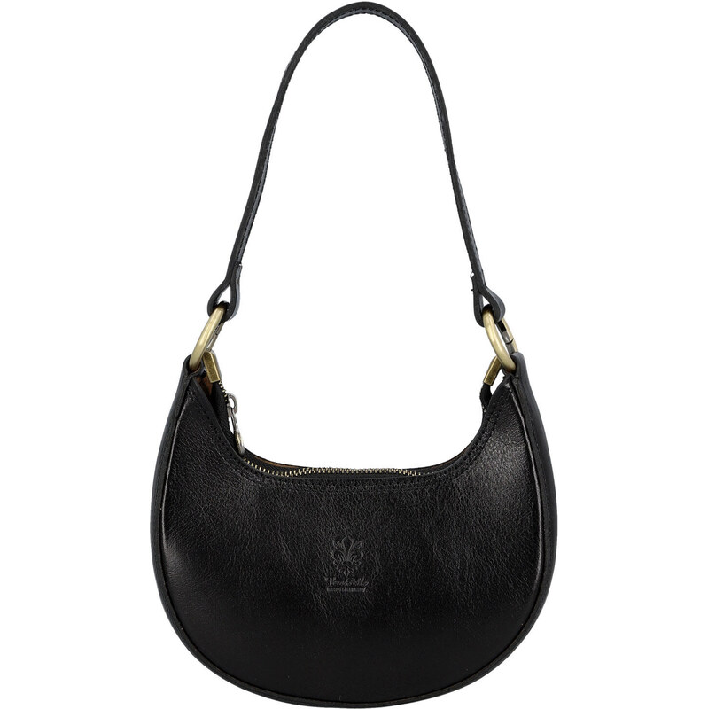 Dámska kožená kabelka na rameno čierna - Delami Vera Pelle Fidelie 66890724