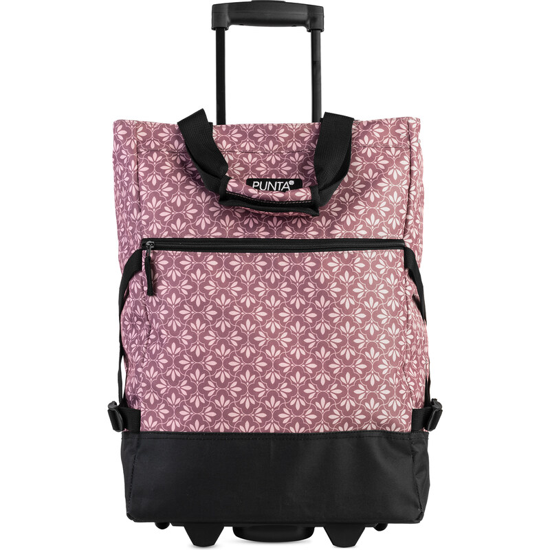 Punta Nákupní taška na kolečkách Print - prašná růže 66881663