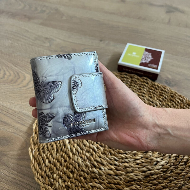 Peterson Dámska kožená peňaženka strieborná ADITA 66881958