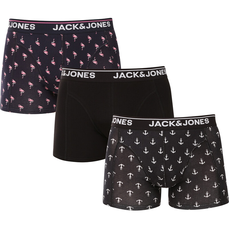 3PACK pánske boxerky Jack and Jones viacfarebné (12295181) 66653644