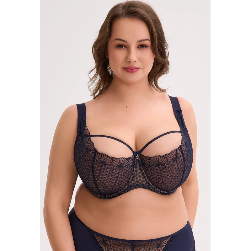 Podprsenka Gaia BSM 1323 Veda Maxi Semi Soft, námornícka modrá 66882108