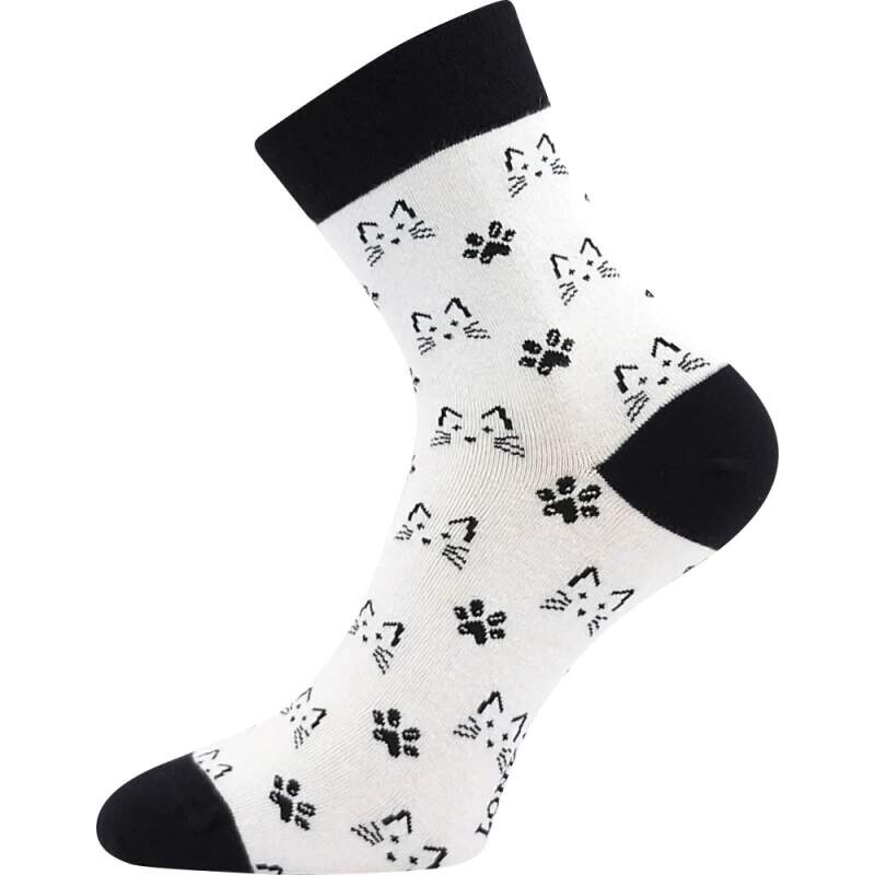 DEVIVE vtipné bavlnené ponožky Lonka - KOČKY 66882252
