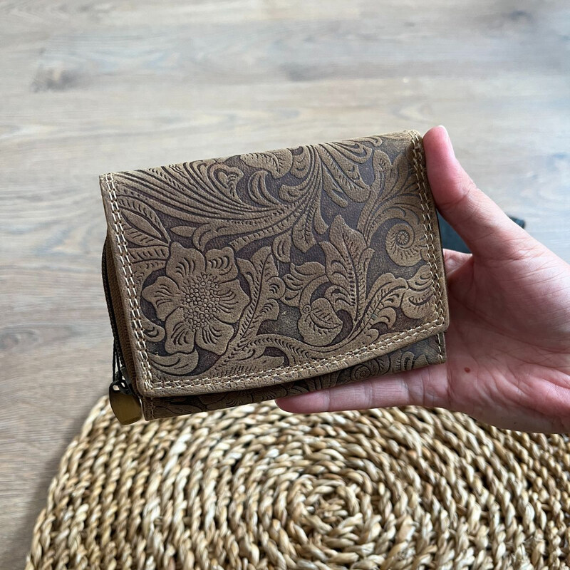 Tillberg Dámska kožená peňaženka tan HERTA 66882374