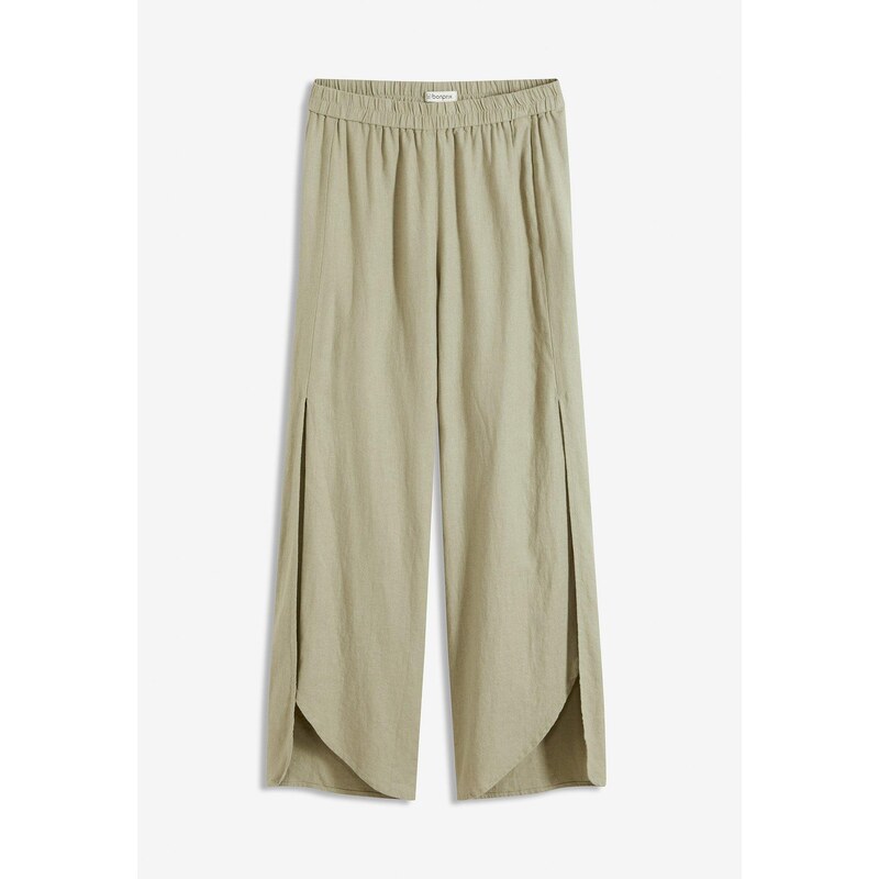 bonprix Plátené nohavice, farba zelená 53691652