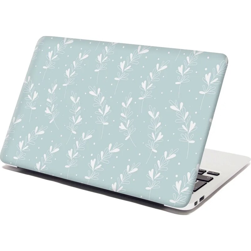 Sablio Samolepka na notebook Biele lístky 65095373