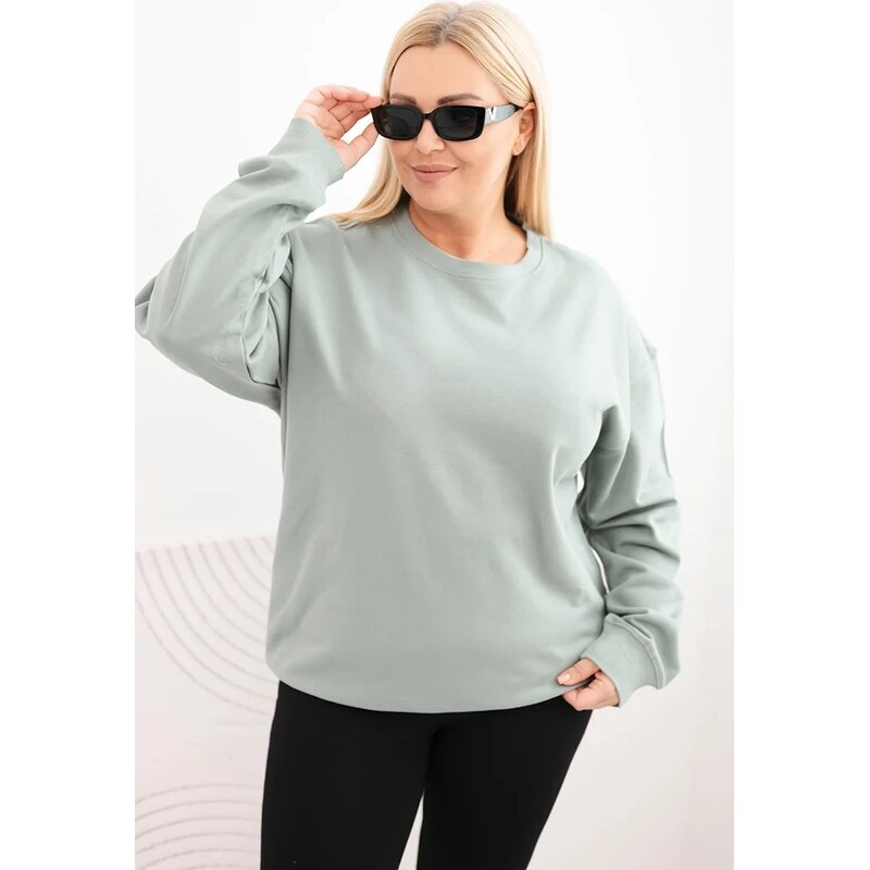 Kesi Dámska mikina s kruhovým dizajnom Plus Size bavlnená basic s 66700480