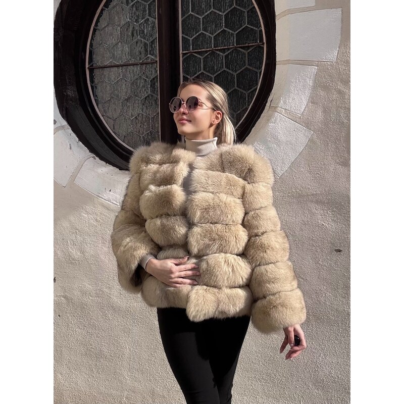 Kozuskovo Dámsky pravý kožuch 60cm LEISY 68964337