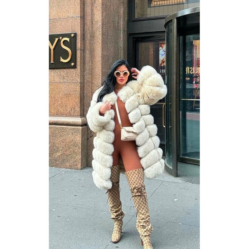 Kozuskovo Dámsky pravý kožuch z líšky CUBE 69003572