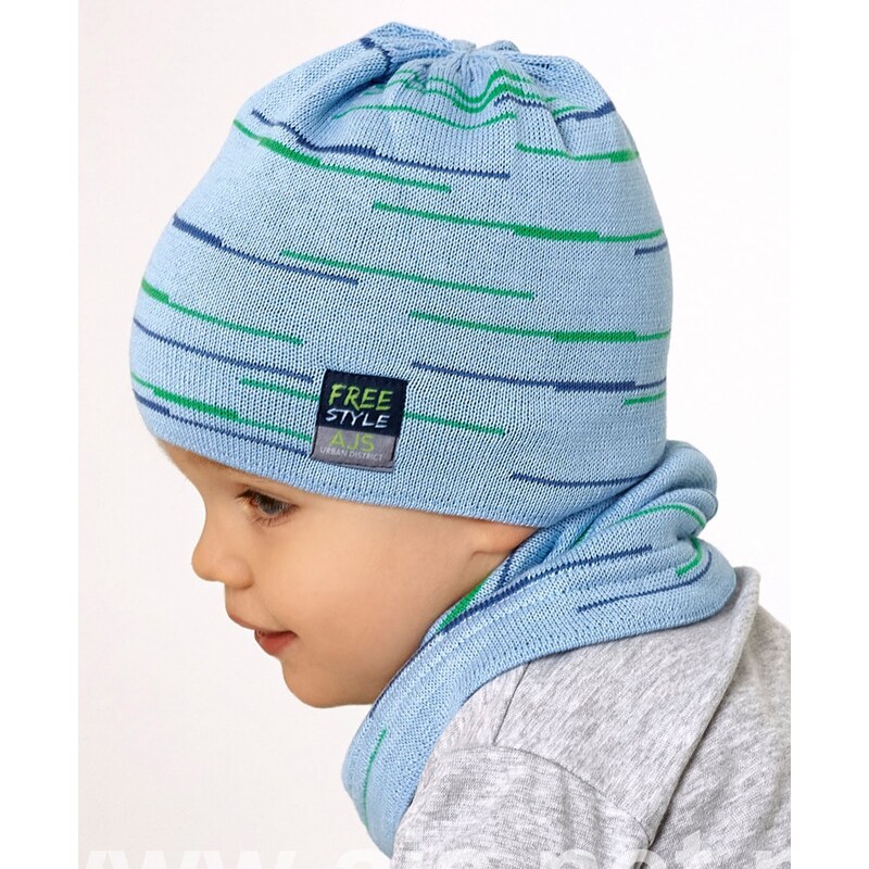 AJS Čiapka a nákrčník AJS-46-063 C-tm.jeans 44-48 49873507