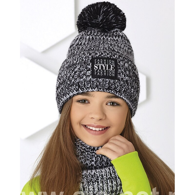 AJS Čiapka a nákrčník AJS-44-538 D-koralová 52-56 49873355