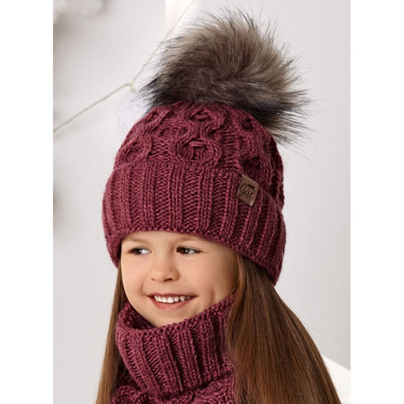 AJS Čiapka a nákrčník AJS-46-494 B-čierna 52-56 49874161