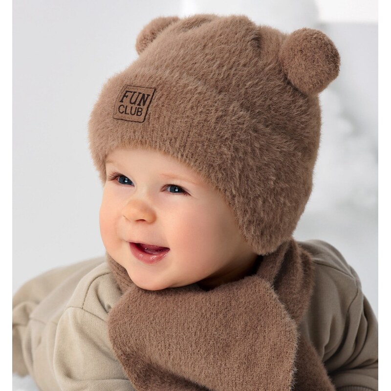 AJS Čiapka a šál AJS-46-412 A-hnedá 40-42 49874152