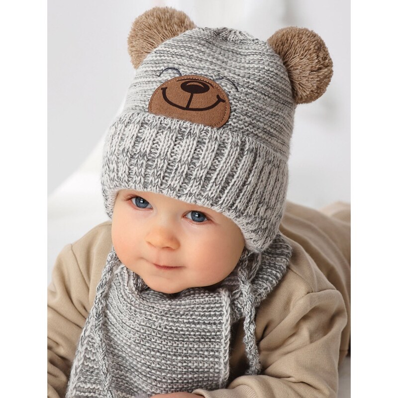 AJS Čiapka a šál AJS-44-411 H-sv.modrá 40-42 49874164