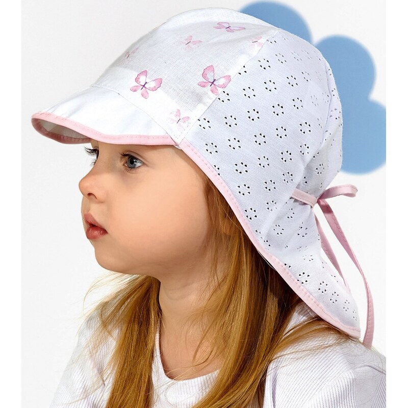 AJS Čiapka AJS-46-267 D-ružová-biela 48 66679033