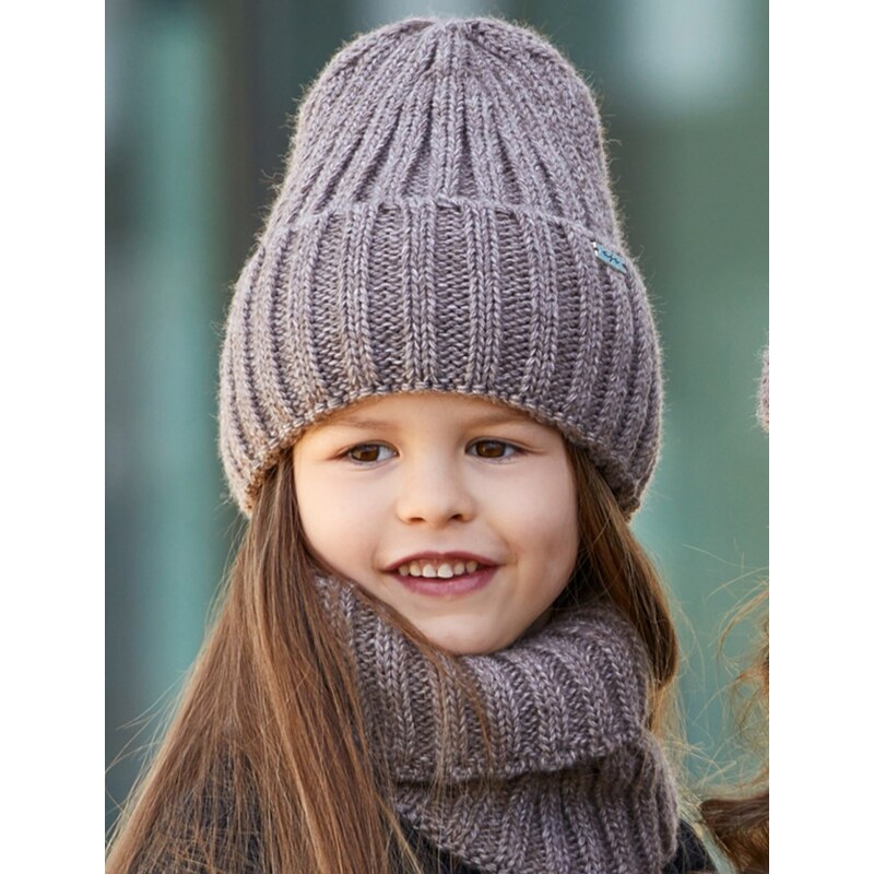 AJS Čiapka a nákrčník AJS-46-533 A-hnedá 52-56 49874180