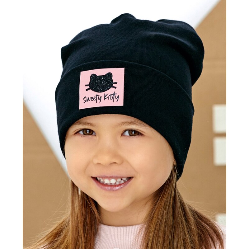 AJS Čiapka AJS-48-080 A-čierna 44-46 49874525