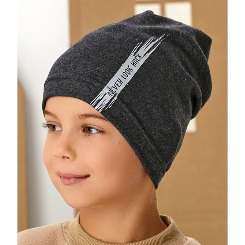 AJS Čiapka AJS-48-157 A-antracit 48-50 66679117