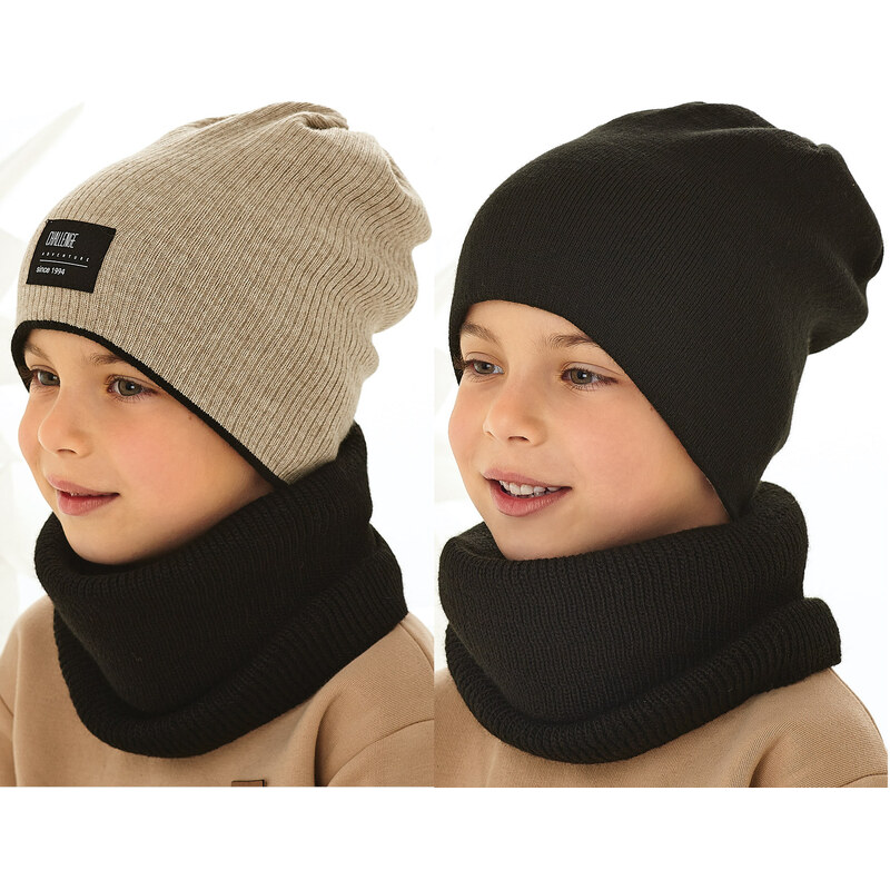 AJS Čiapka AJS-48-444 C-tm.sivá 52-56 66679605