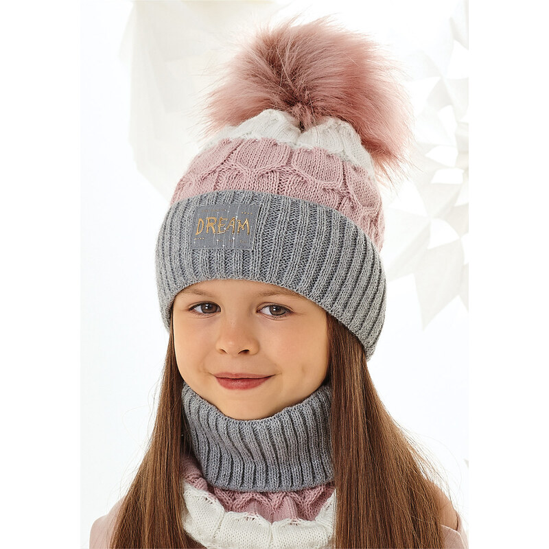 AJS Čiapka a nákrčník AJS-48-383 C-tm.jeans 52-56 66679594