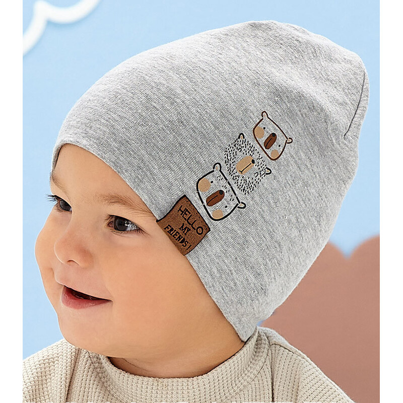 AJS Čiapka AJS-50-051 A-sv.sivá 44-46 66680147