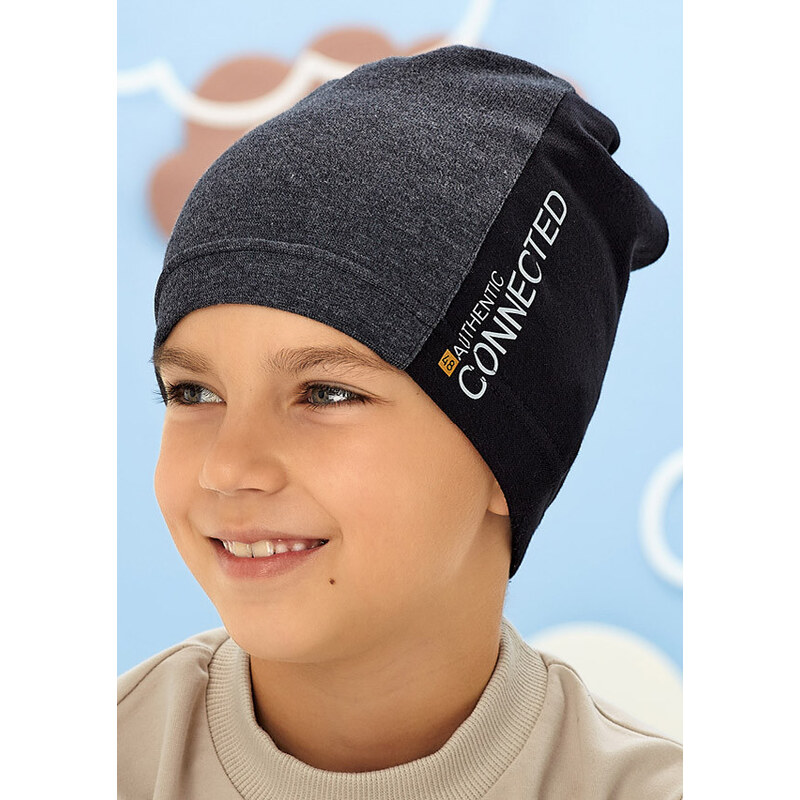 AJS Čiapka AJS-50-143 A-tm.sivá 48-50 66680151