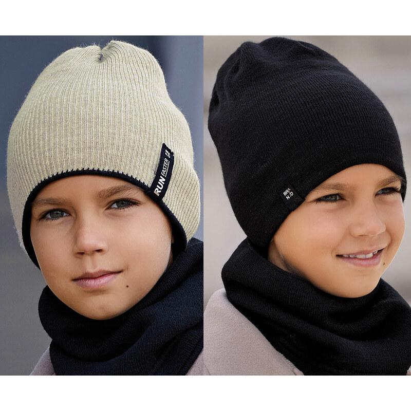 AJS Čiapka AJS-50-244 E-tm.jeans/modrá 52-56 66680873