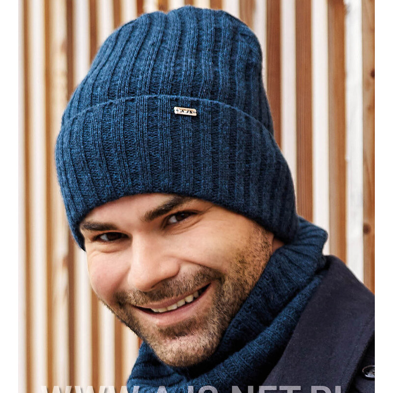 AJS Čiapka a nákrčník AJS-50-264 C-hnedosivá 56-58 66680857